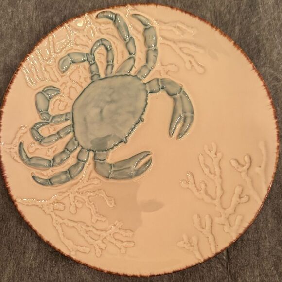 Cracker Barrel White Sands Coastal Salad Plates Set of 4  🦀 🌟 🐚 🪸 - Picture 5 of 6